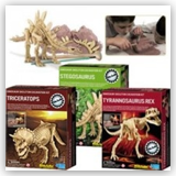 Kidz Lab Gift Pack - Set of 3 Dinosaur Excavation Dig Kits - Triceratops, T-Rex, Stegosaurus